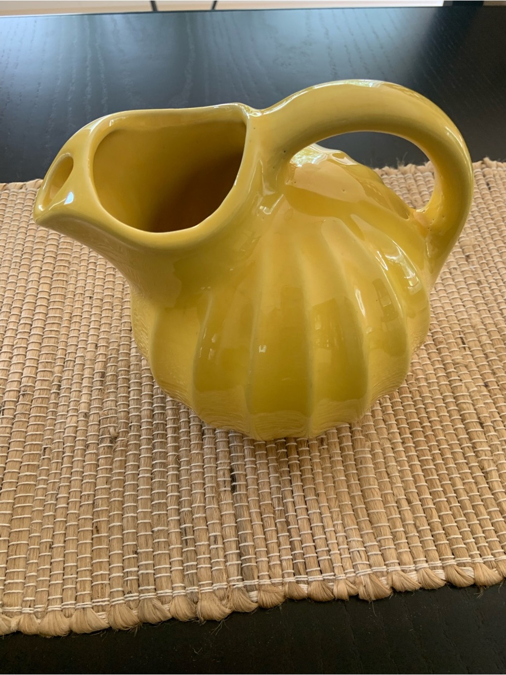 VTG yellow pitcher